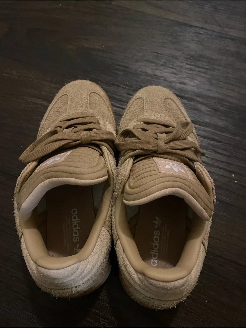 Adidas Kids samba Suede Sneakers in tan
